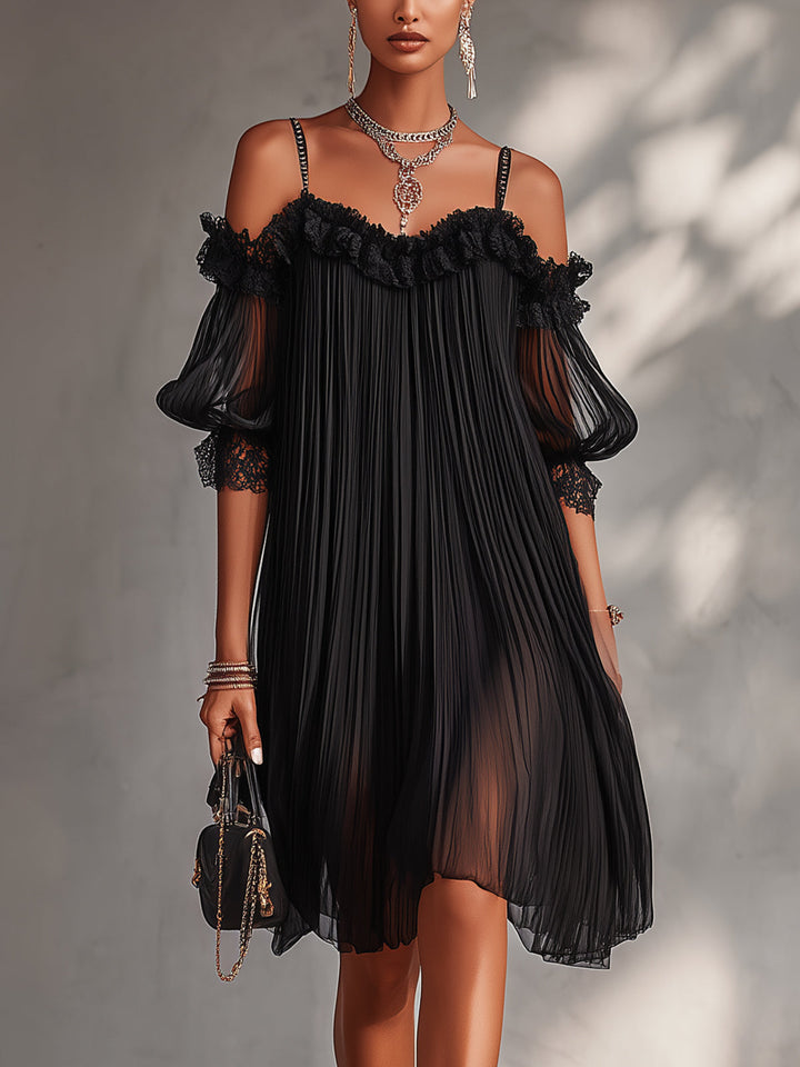 Leorina - Elegant Strappy Mini Dress