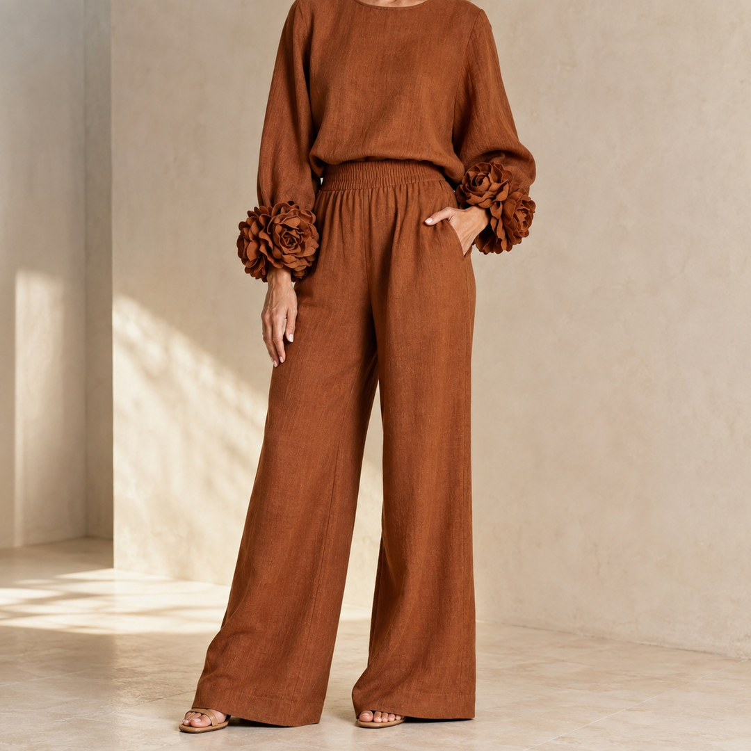 Alouenne - Airy Linen Two-Piece Set