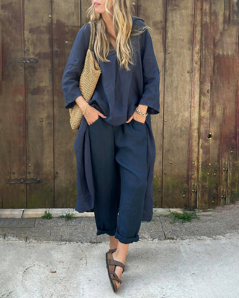 Alessa - Breezy Linen Two-Piece Set