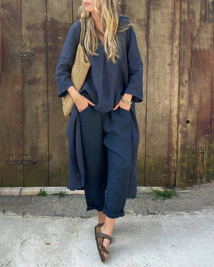 Alessa - Breezy Linen Two-Piece Set