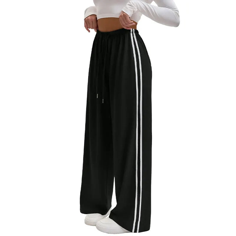 Adorielle - Sporty Stripe Wide Leg Pants