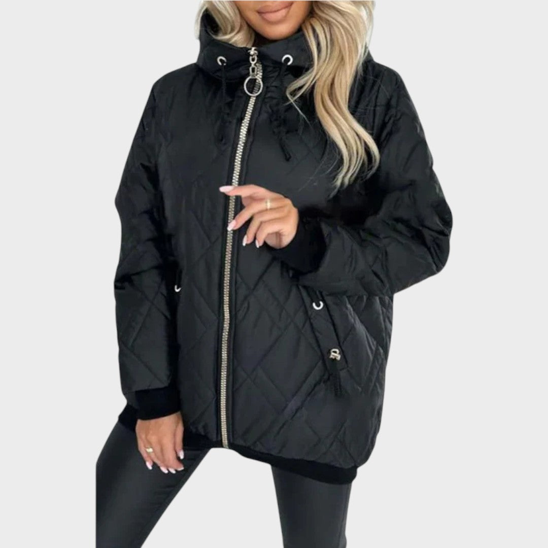 Delianne - Quilted Hooded Jacket
