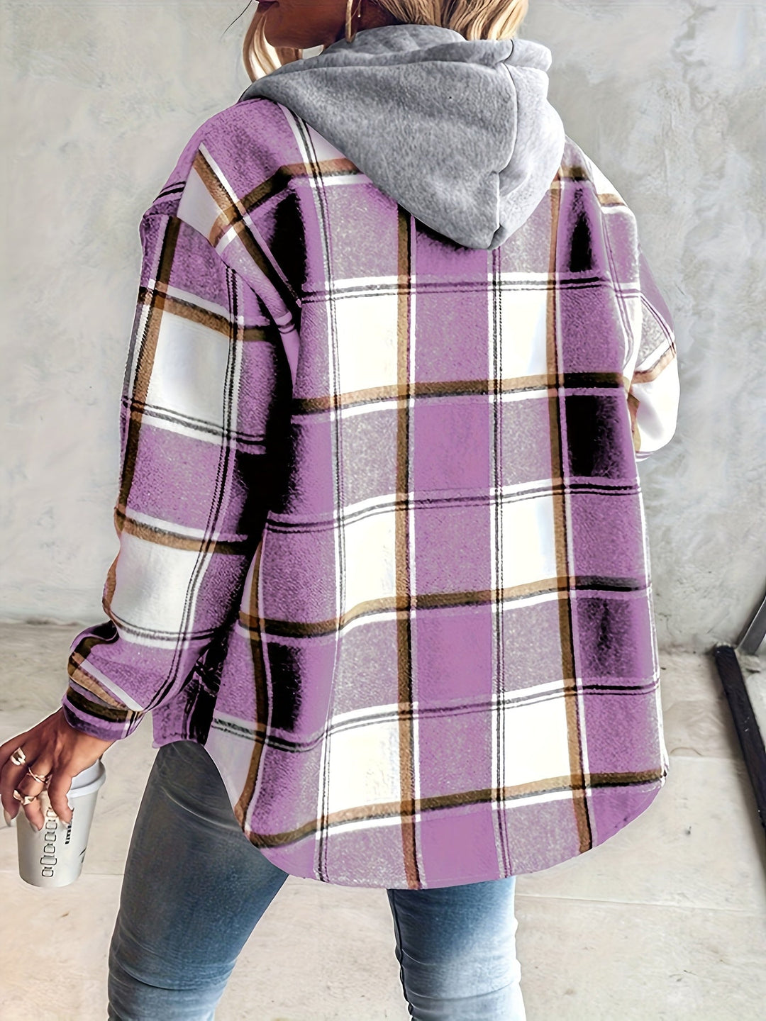 Genevessa - Soft-Touch Hooded Shacket