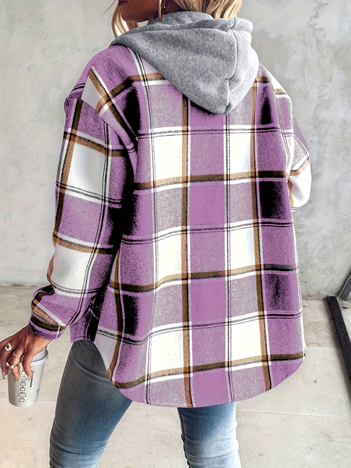 Genevessa - Soft-Touch Hooded Shacket