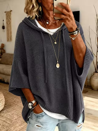 Zoralisse - Cozy Oversized Hooded Sweater