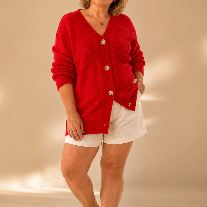 Halcyon - Soft-Touch Buttoned Knit Cardigan