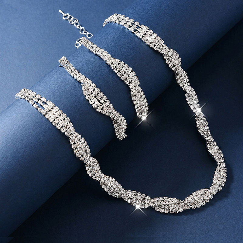 Alessara - Crystal Twist Jewelry Set