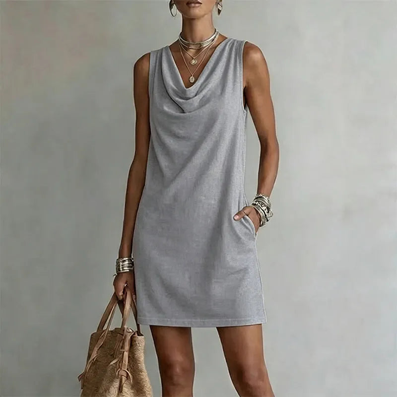 Haven - Elegant Pocket Mini Dress