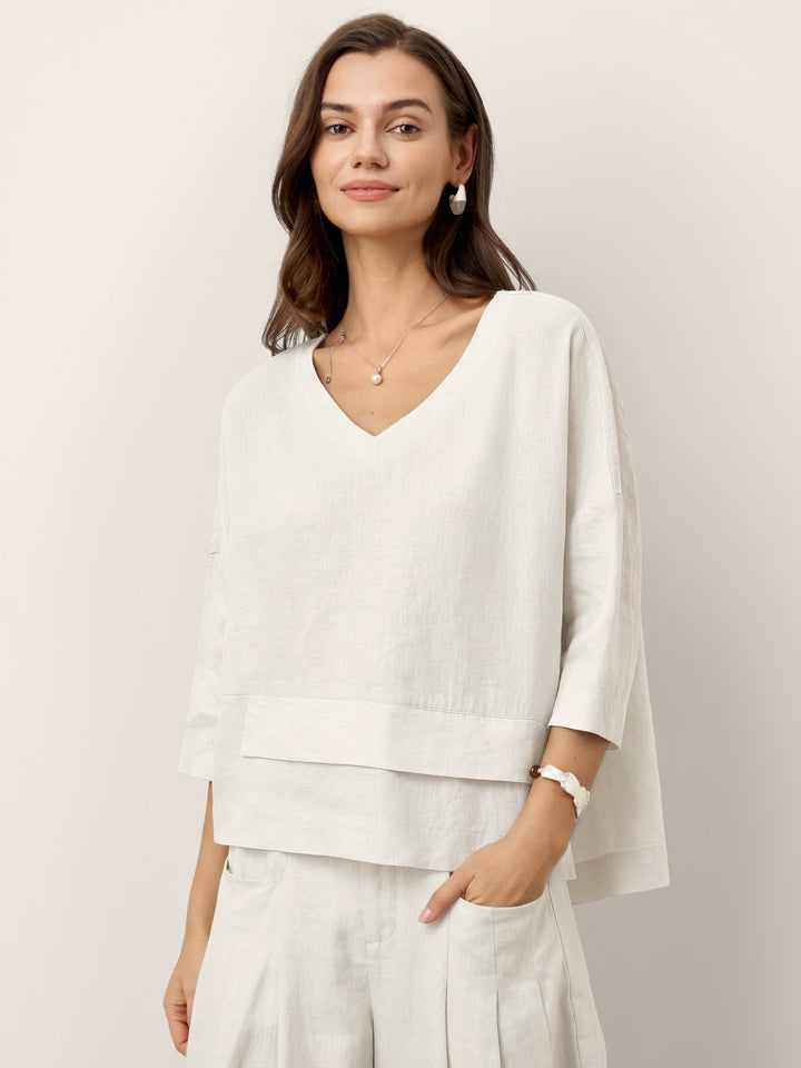 Anaviera - Layered Linen Tunic
