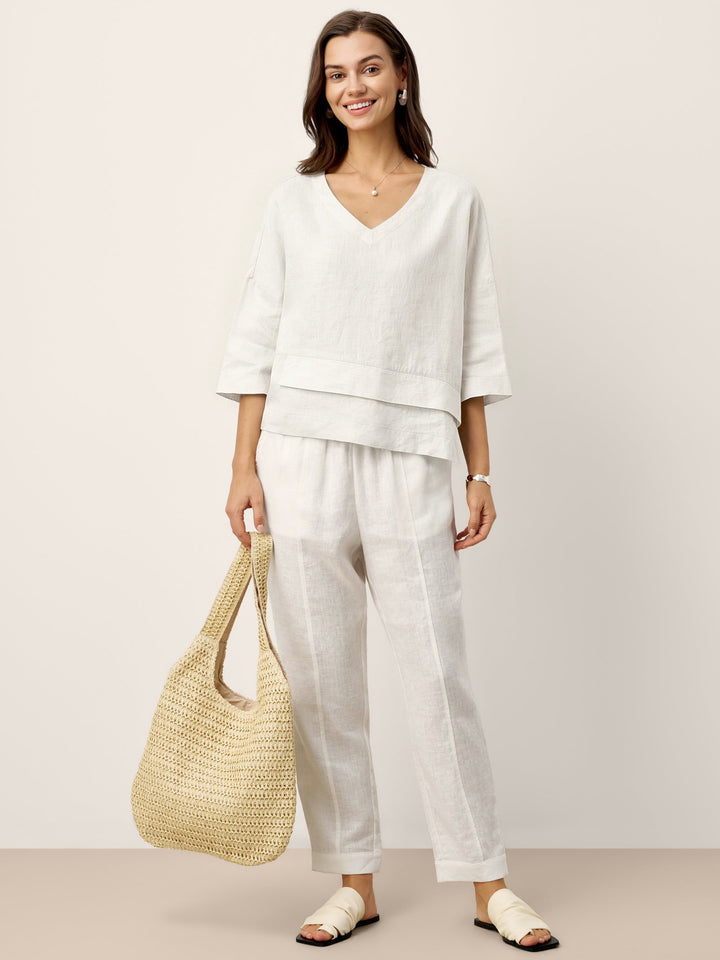 Anaviera - Layered Linen Tunic