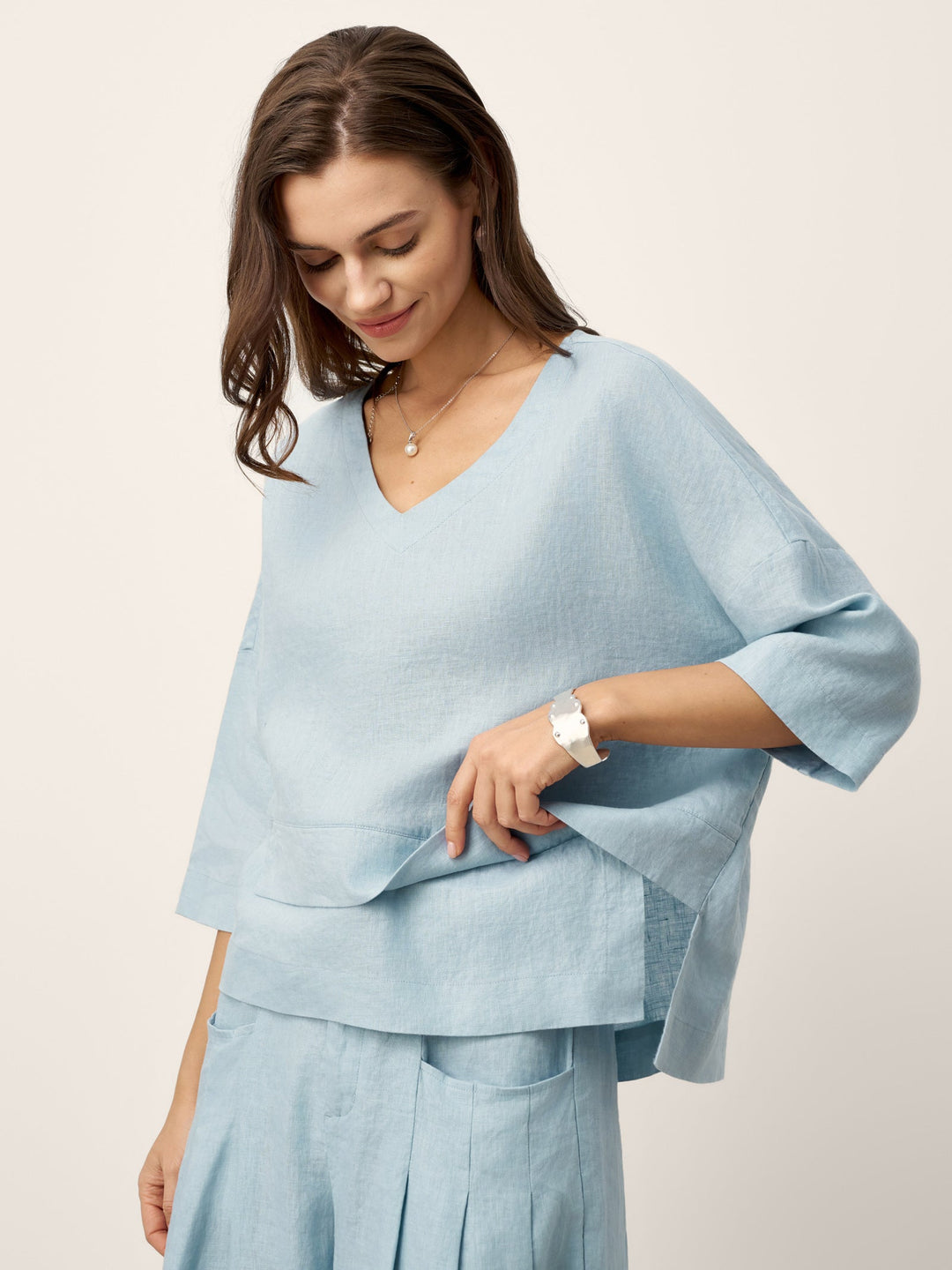 Anaviera - Layered Linen Tunic