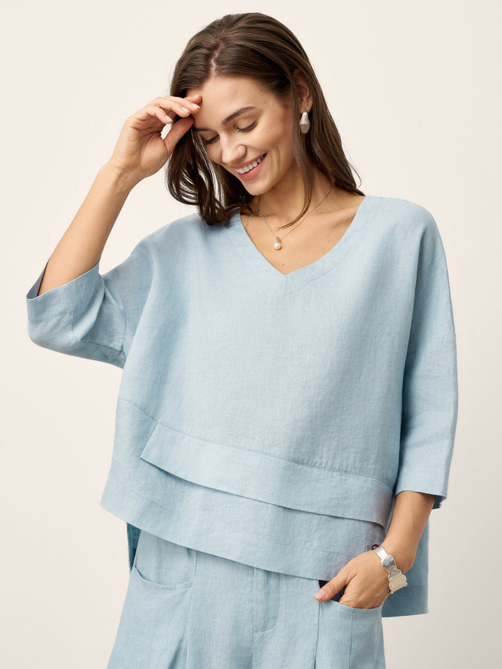 Anaviera - Layered Linen Tunic