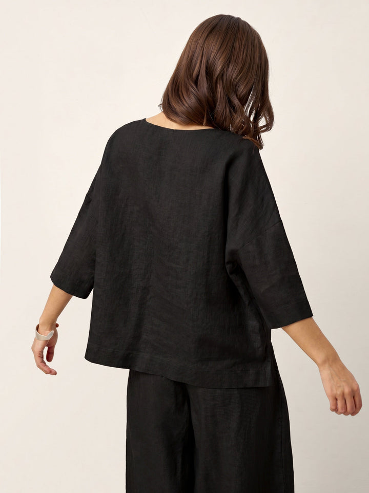 Anaviera - Layered Linen Tunic