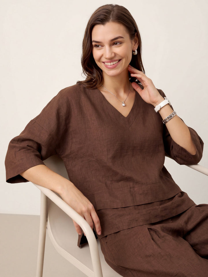 Anaviera - Layered Linen Tunic