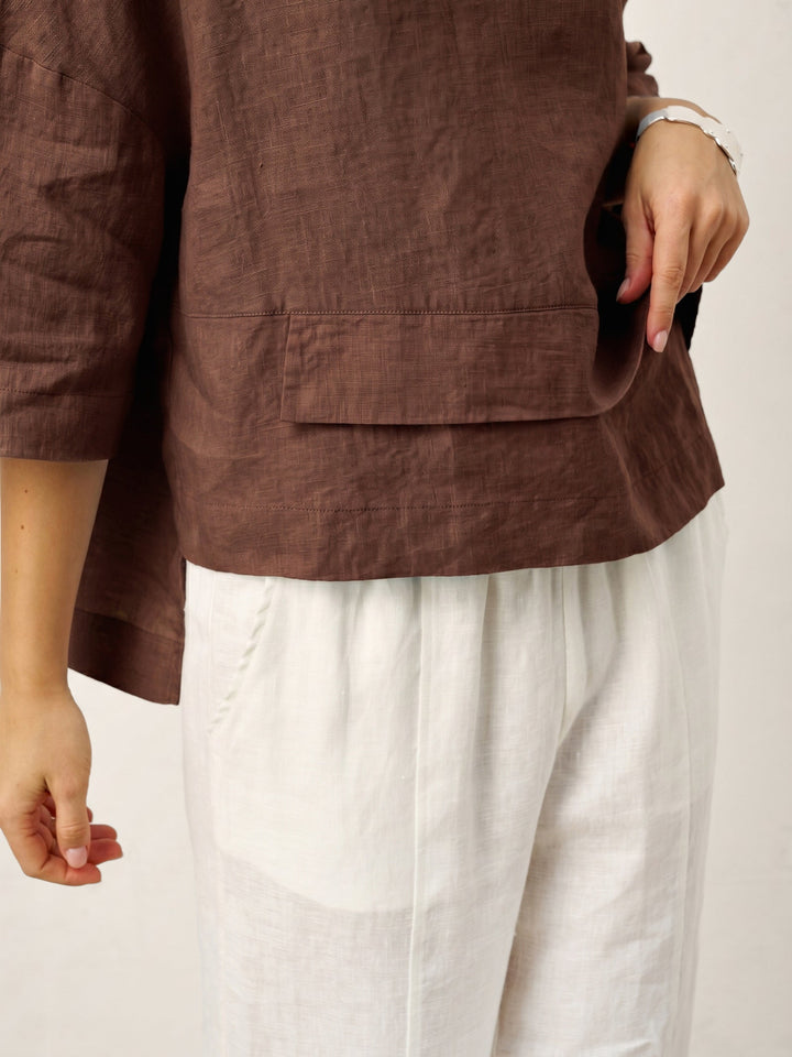 Anaviera - Layered Linen Tunic