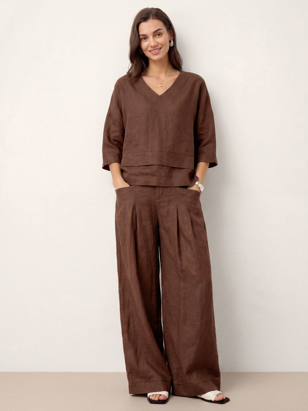 Anaviera - Layered Linen Tunic