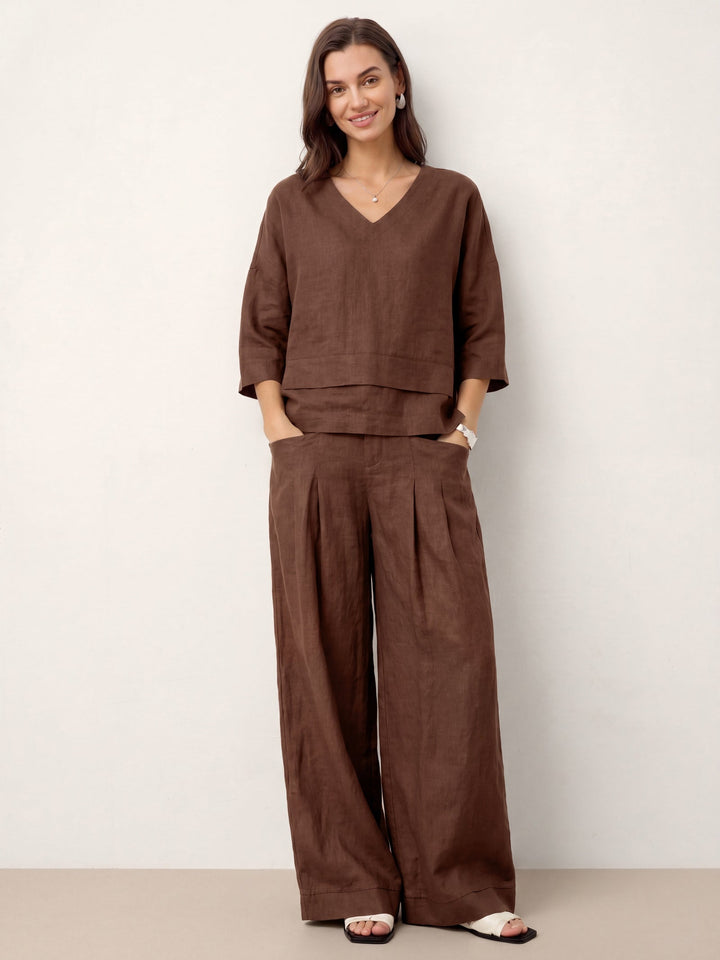 Anaviera - Layered Linen Tunic