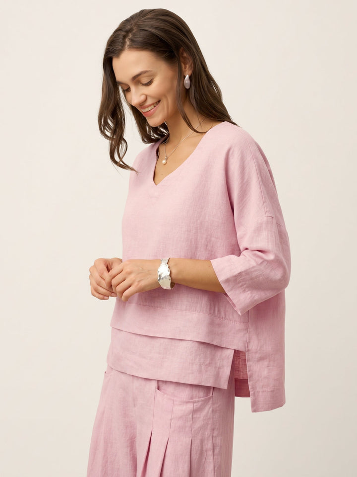 Anaviera - Layered Linen Tunic