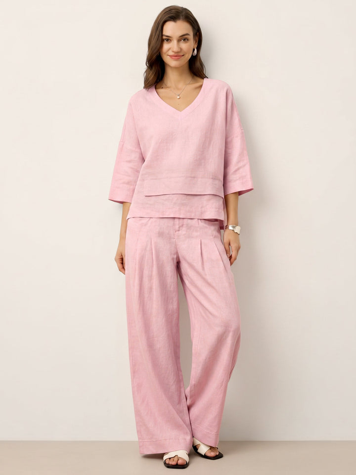Anaviera - Layered Linen Tunic