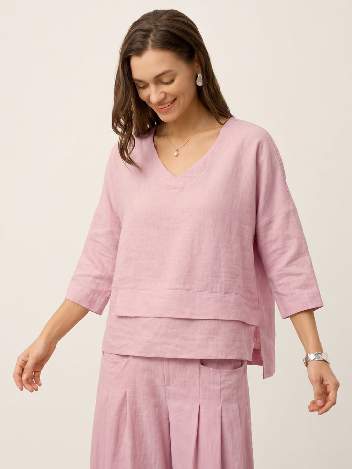 Anaviera - Layered Linen Tunic