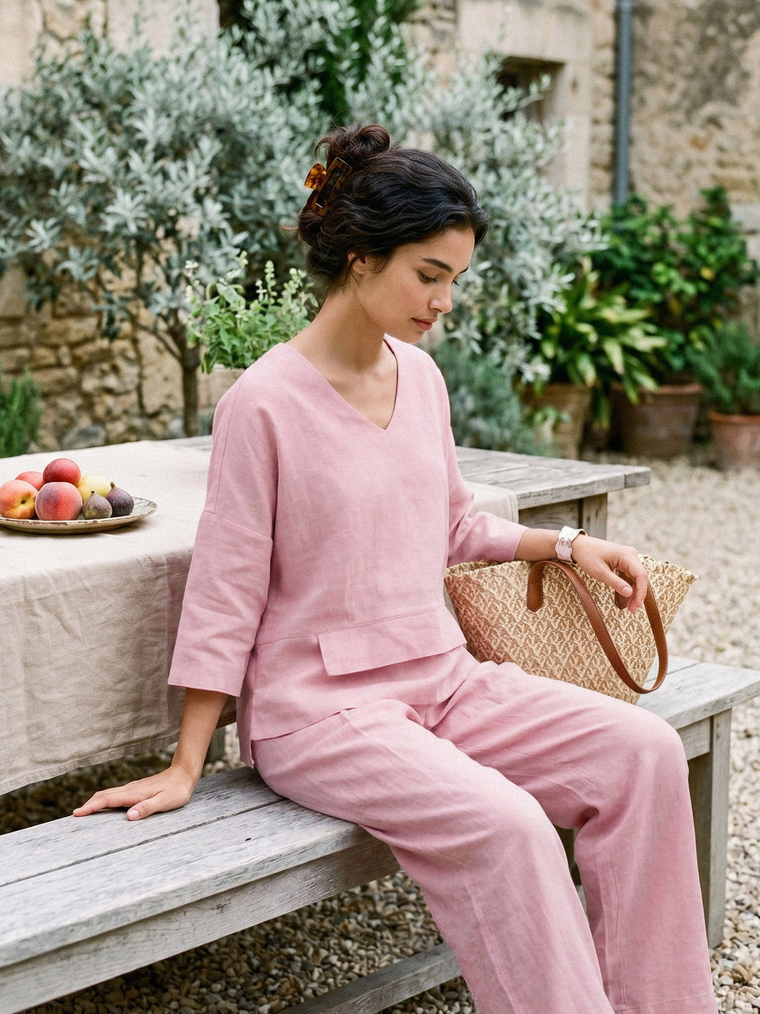 Anaviera - Layered Linen Tunic