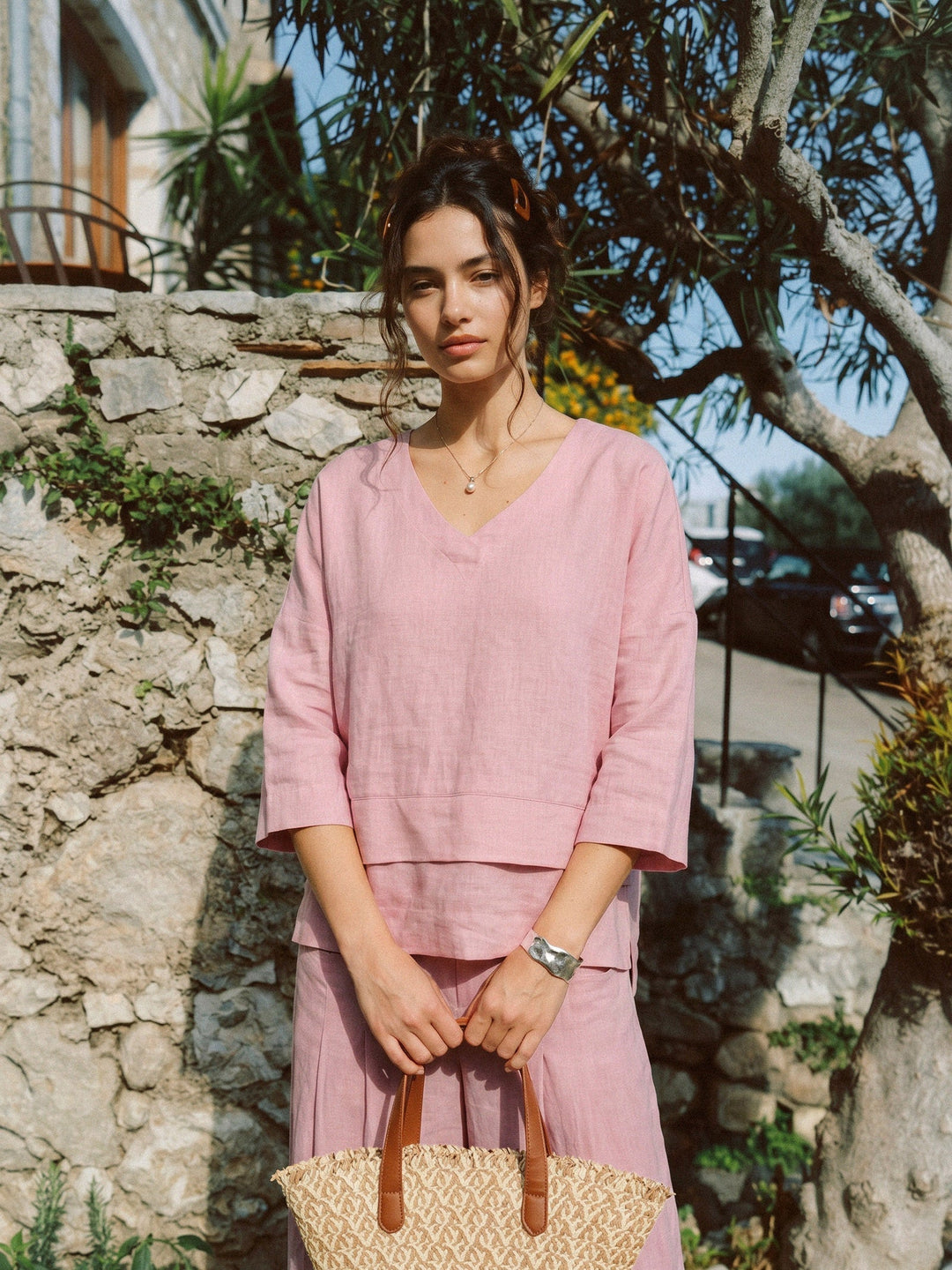 Anaviera - Layered Linen Tunic