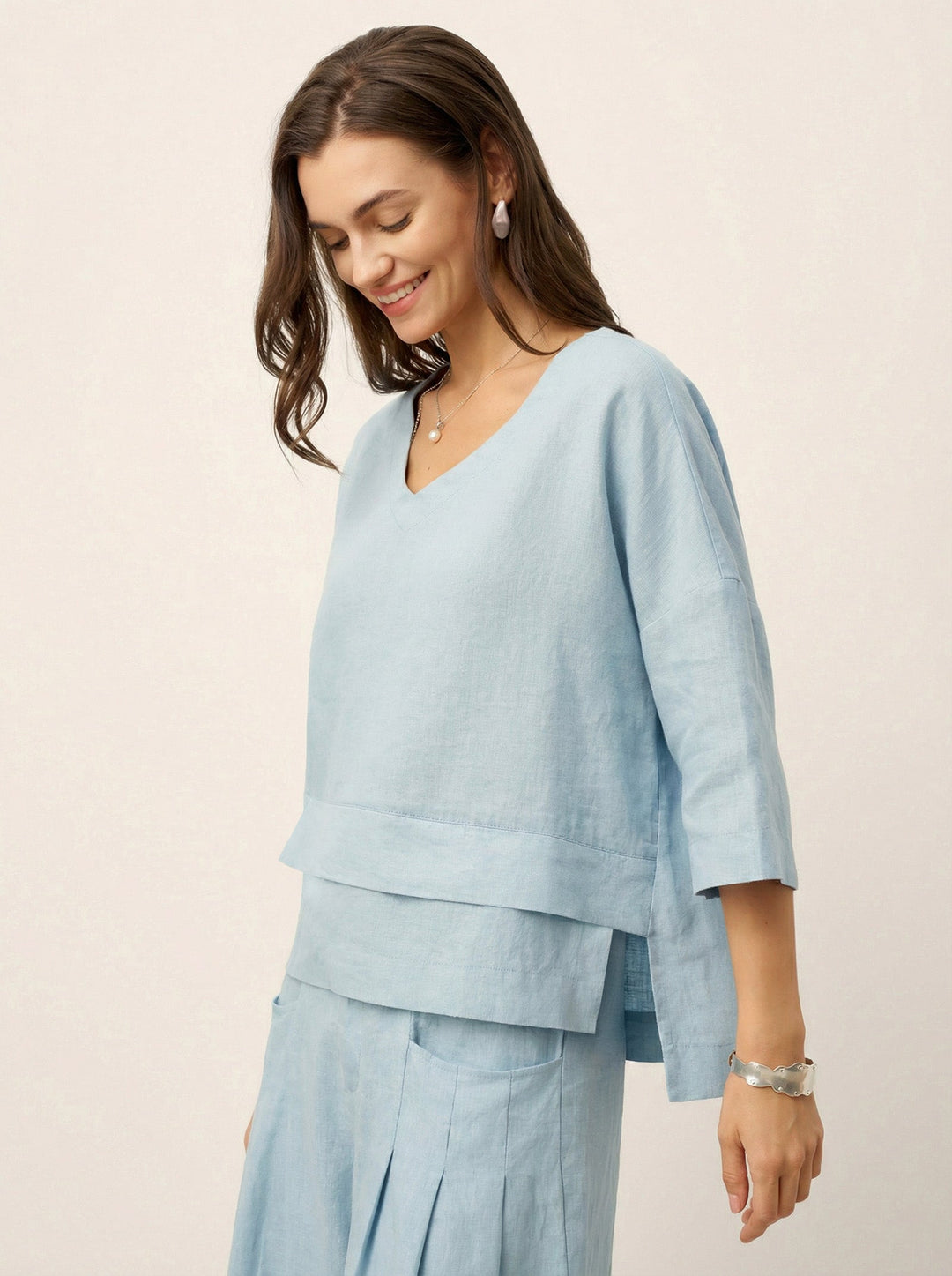 Anaviera - Layered Linen Tunic