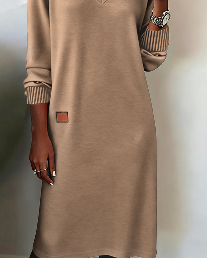 Galenique - Relaxed V Neck Sweater Dress