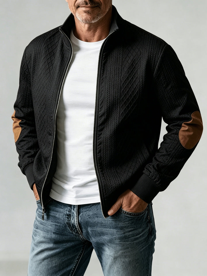 Flyn - Textured Baseball Jacket