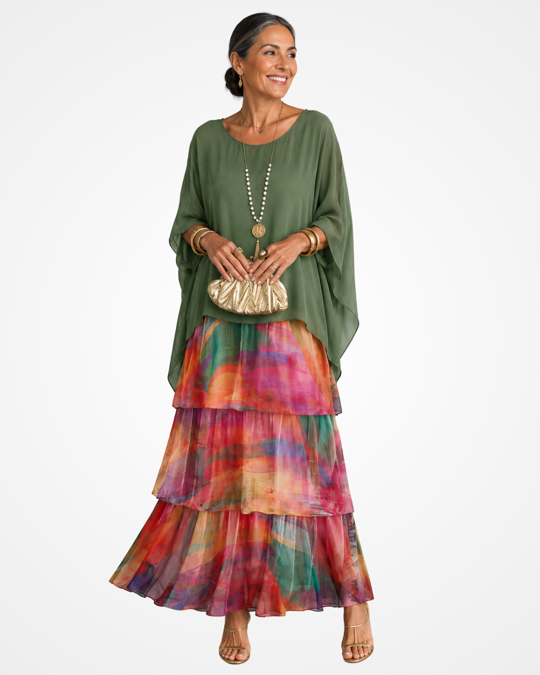 Sylvia - Soft-Touch Flowing Maxi Dress