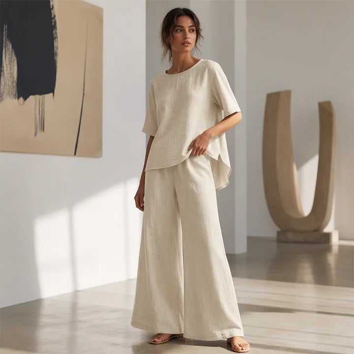 Annavie - Breathable Linen Two-Piece Set
