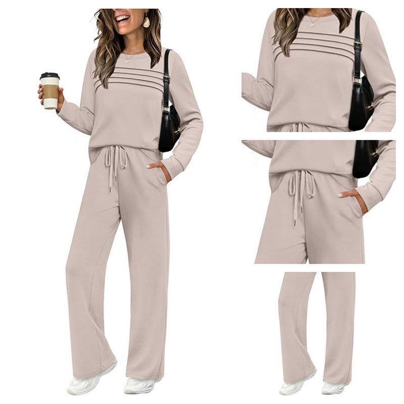Elanoria - Relaxed Long Sleeve Two Piece Set