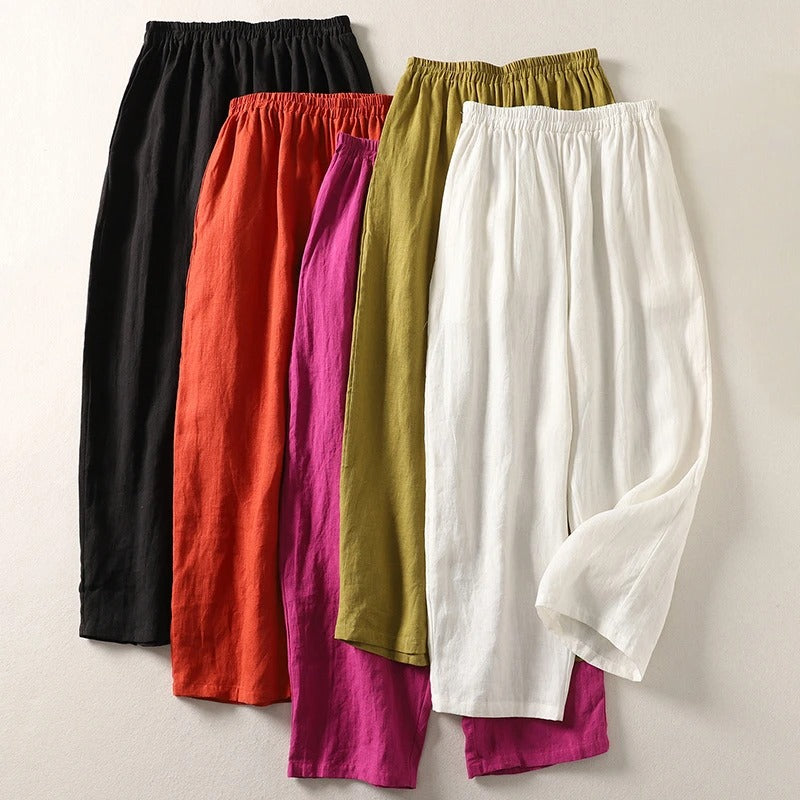 Giselora - Fluid Linen Trousers
