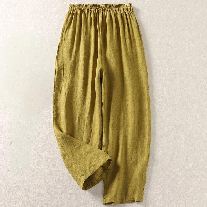 Giselora - Fluid Linen Trousers
