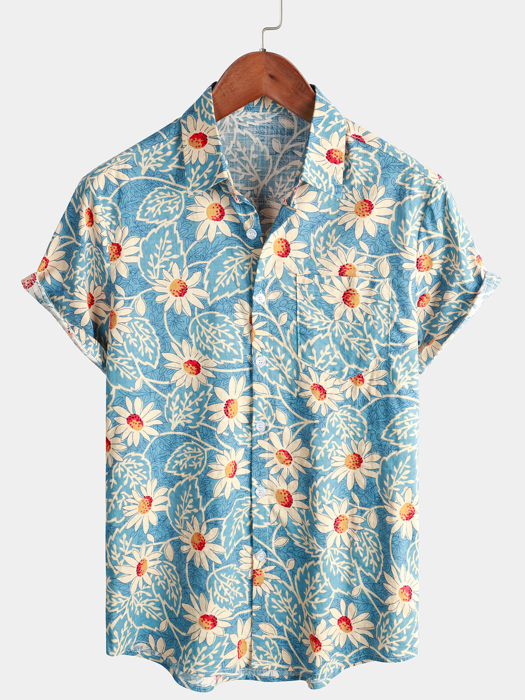 Leoric - Lightweight Short-Sleeve Floral Shirt