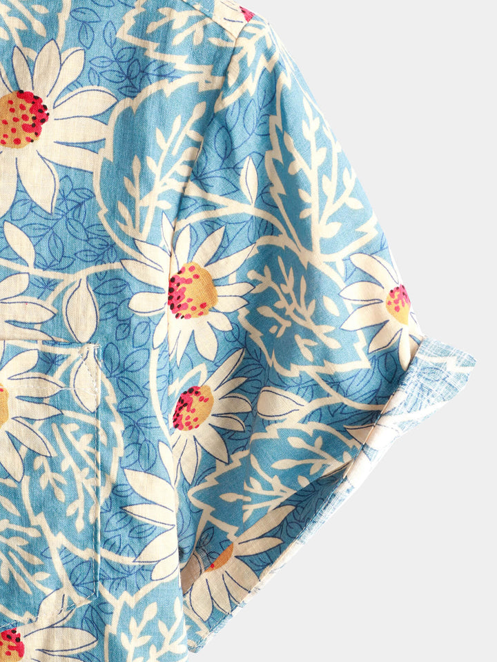 Leoric - Lightweight Short-Sleeve Floral Shirt