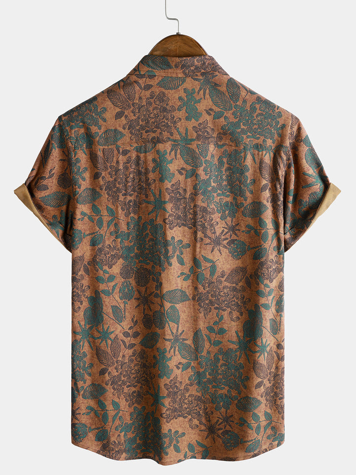 Leoric - Lightweight Short-Sleeve Floral Shirt