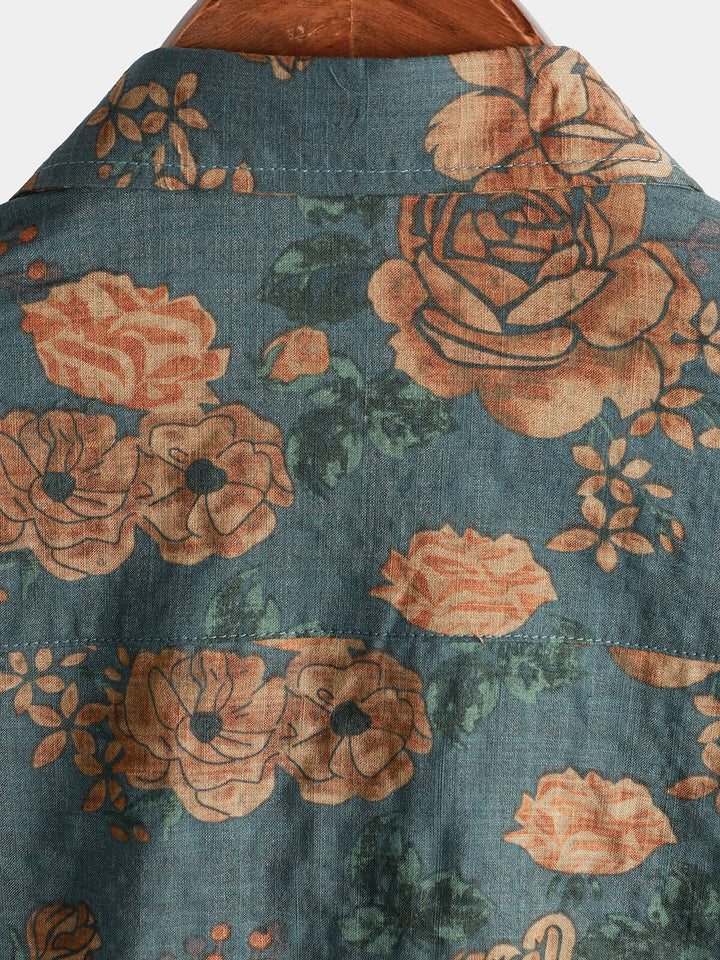 Leoric - Lightweight Short-Sleeve Floral Shirt