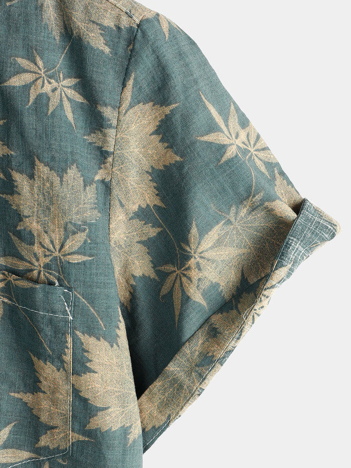 Leoric - Lightweight Short-Sleeve Floral Shirt