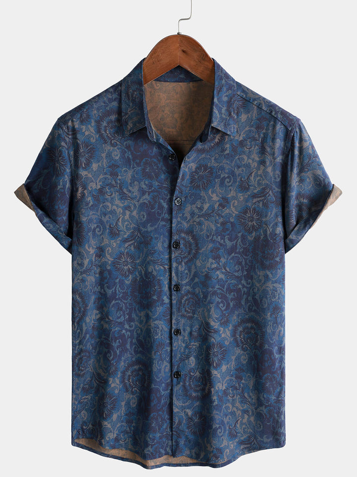 Leoric - Lightweight Short-Sleeve Floral Shirt