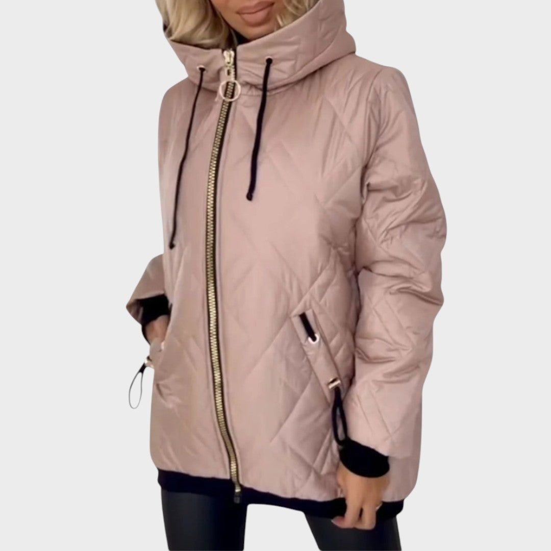 Delianne - Quilted Hooded Jacket