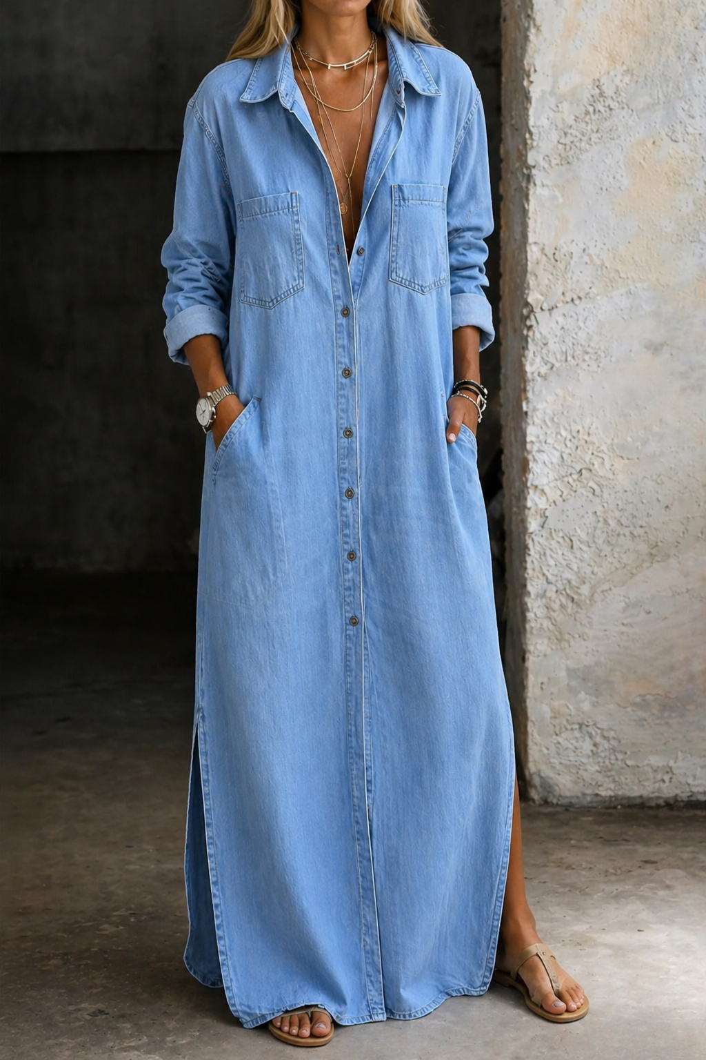 Ashlina - Soft-Touch Shirt Dress