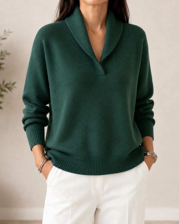 Amandina - Soft-Touch V-Neck Jumper