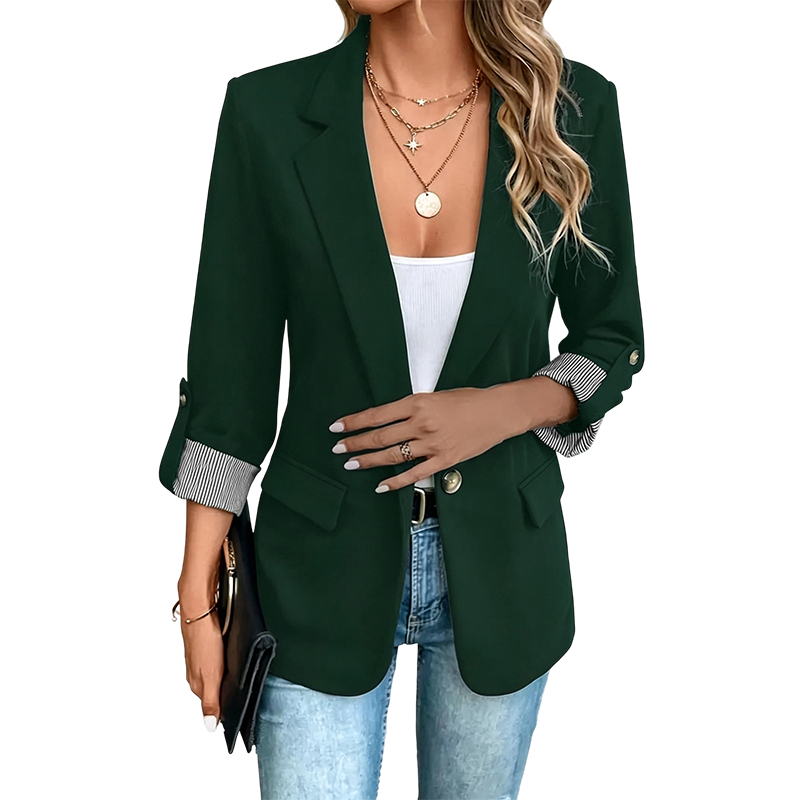 Celenya - Classic Rolled Sleeve Blazer
