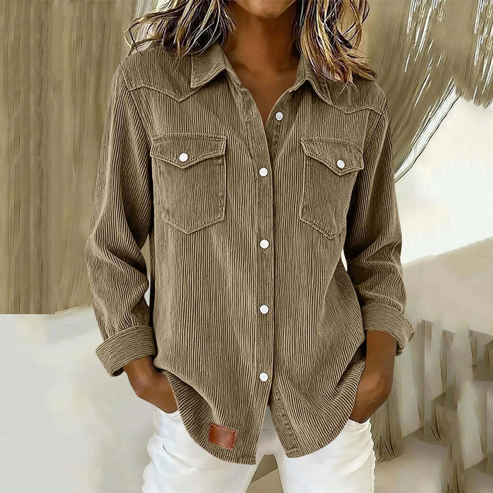 Loredana - Soft-Touch Button-Up Shirt