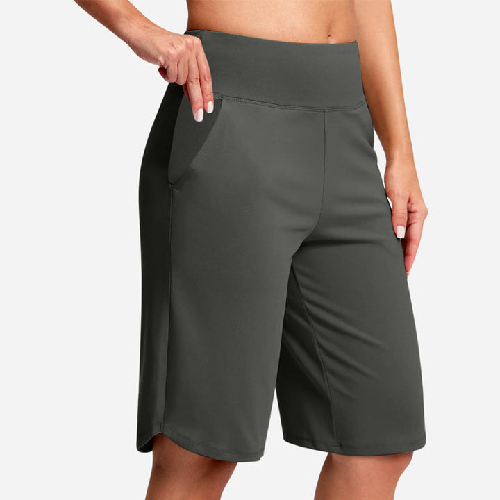 Odeliora - High Waist Comfort Bermuda Shorts