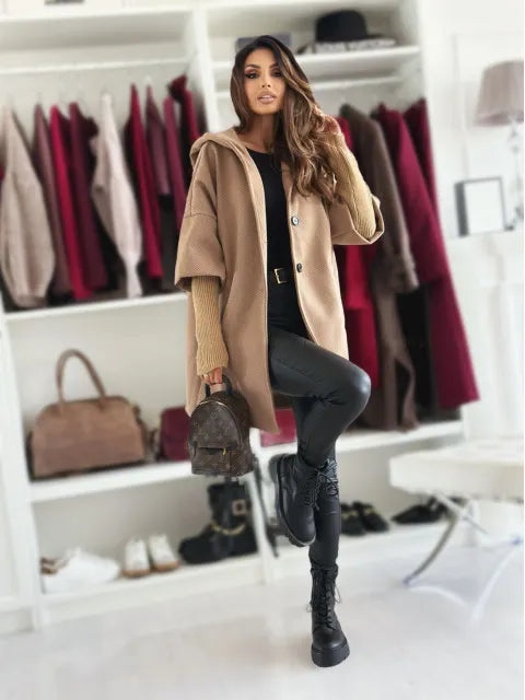 Esteliane - Relaxed Cape Sleeve Cardigan