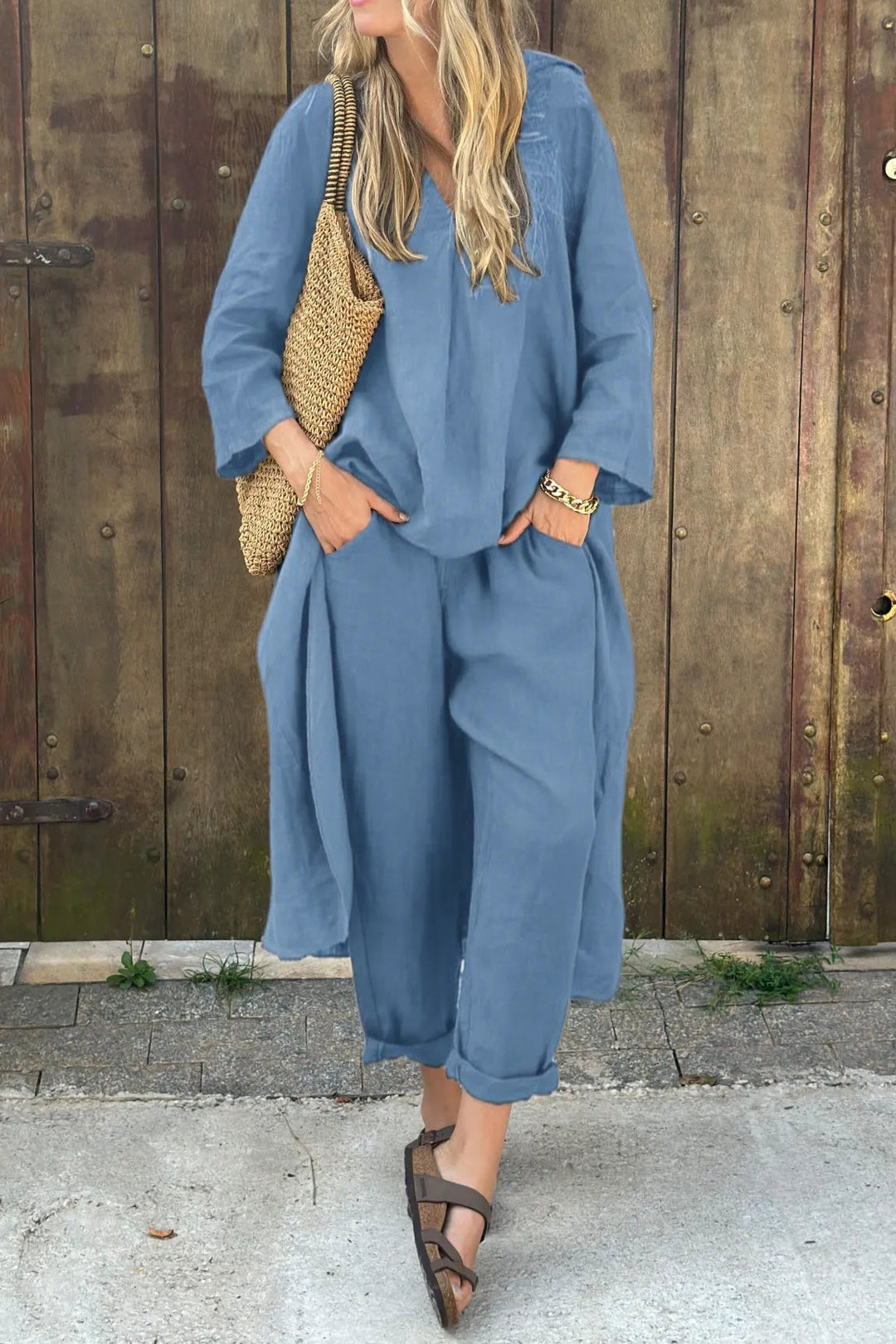 Alessa - Breezy Linen Two-Piece Set