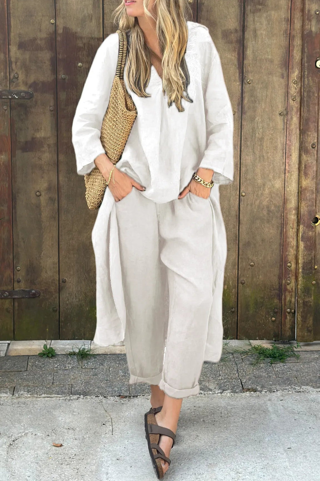 Alessa - Breezy Linen Two-Piece Set