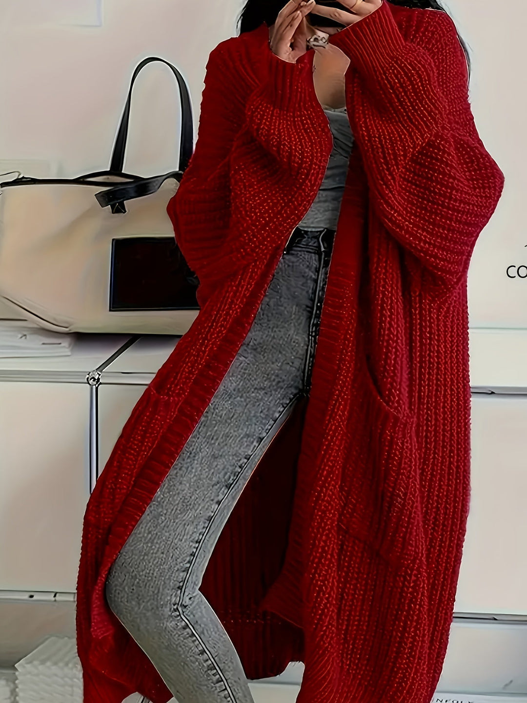 Rosalienne - Soft-Touch Longline Cardigan